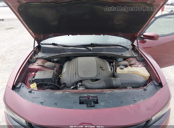 2C3CDXCT2JH134655 2018 DODGE CHARGER Темно-бордовый Вид сзади