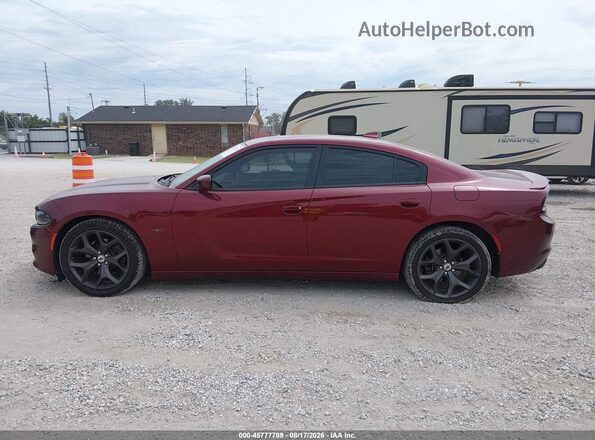 2C3CDXCT2JH134655 2018 DODGE CHARGER Темно-бордовый Панорамный вид салона 360°
