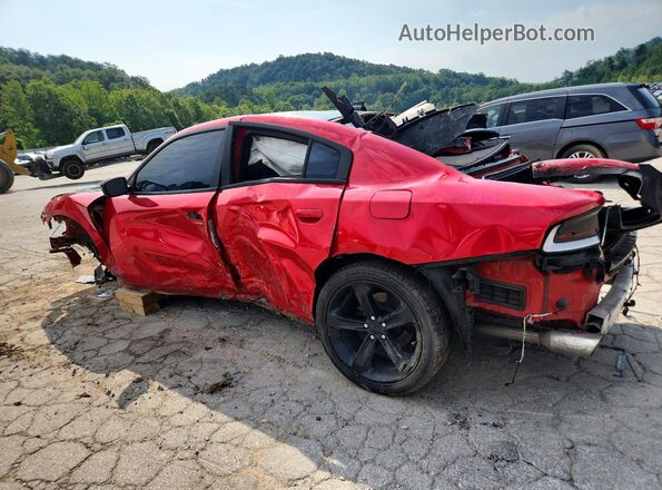 2C3CDXCT2JH260563 2018 DODGE CHARGER Красный Задняя левая четверть