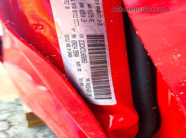2C3CDXCT2JH260563 2018 DODGE CHARGER Красный Вид подкапотного пространства