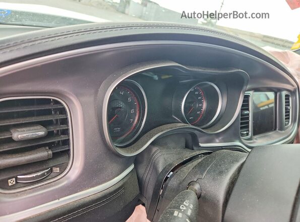 2C3CDXCT2KH754178 2019 DODGE CHARGER White Instrument cluster view