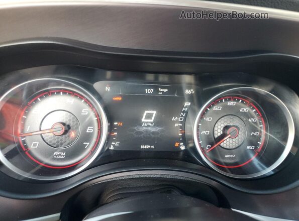 2C3CDXCT2LH126767 2020 DODGE CHARGER Black Widok zestawu wskaźników