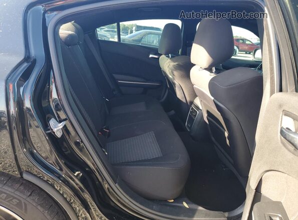 2C3CDXCT2LH126767 2020 DODGE CHARGER Black Widok tylnych siedzeń