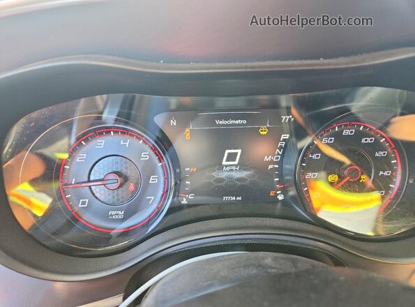 2C3CDXCT2LH232099 2020 DODGE CHARGER Красный Вид щитка приборов