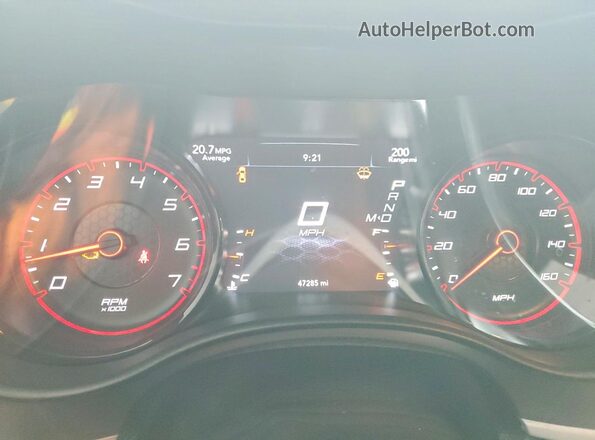 2C3CDXCT2MH674835 2021 DODGE CHARGER Gray ხელსაწყოთა პანელის ხედი