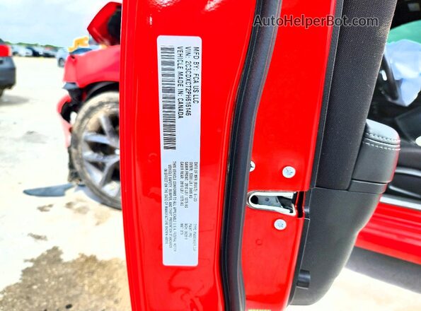 2C3CDXCT2PH616146 2023 DODGE CHARGER Red Widok komory silnika