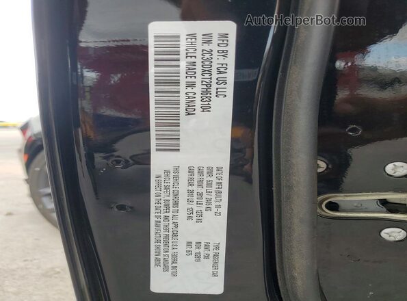 2C3CDXCT2PH683104 2023 DODGE CHARGER Black სალონის 360-გრადუსიანი ხედი