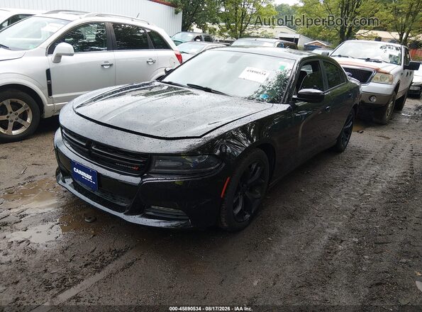 2C3CDXCT3HH558923 2017 DODGE CHARGER Black Передня ліва чверть