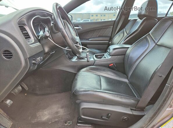 2C3CDXCT3JH233145 2018 DODGE CHARGER Серый Вид салона спереди