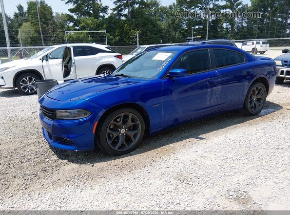 2C3CDXCT3JH303596 2018 DODGE CHARGER Blue Front left