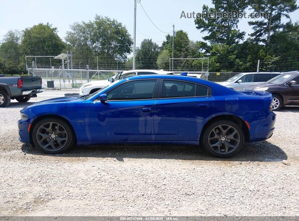 2C3CDXCT3JH303596 2018 DODGE CHARGER Blue 360 interior view