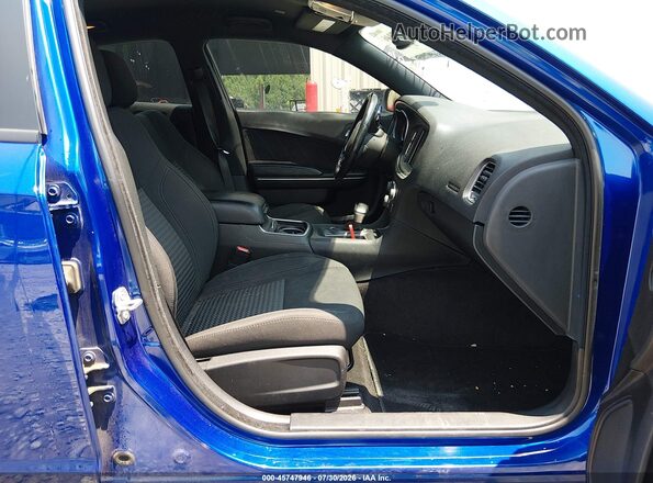 2C3CDXCT3JH303596 2018 DODGE CHARGER Blue Front interior view