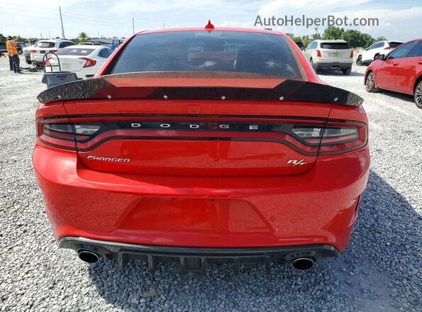2C3CDXCT3KH575423 2019 DODGE CHARGER Red Widok z tyłu