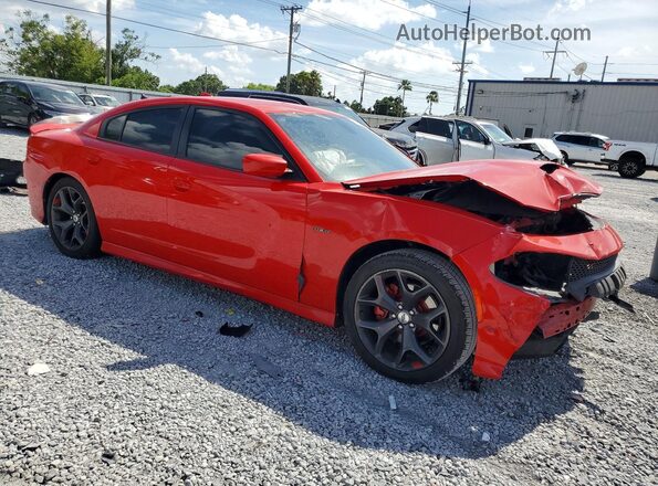 2C3CDXCT3KH575423 2019 DODGE CHARGER Red Przód prawy