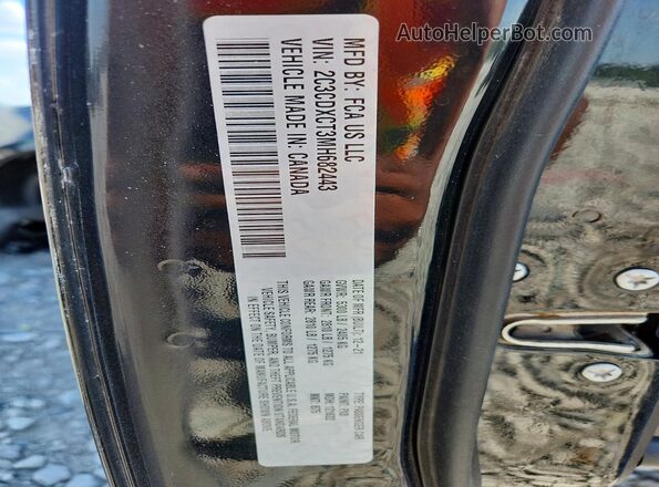 2C3CDXCT3MH682443 2021 DODGE CHARGER Black Widok komory silnika
