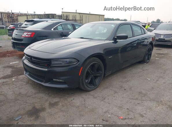 2C3CDXCT4GH222549 2016 DODGE CHARGER Black Przód lewy