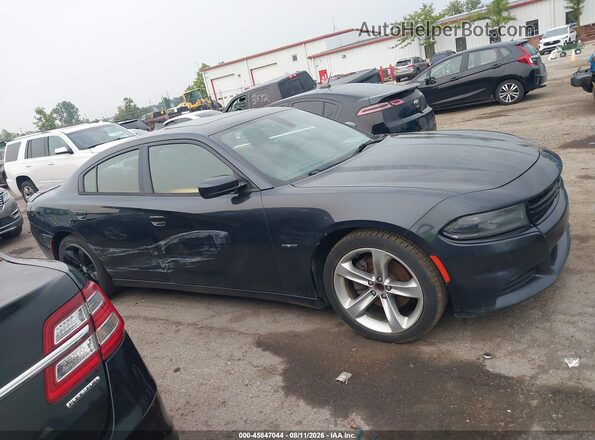 2C3CDXCT4GH222549 2016 DODGE CHARGER Black Widok wnętrza z tyłu