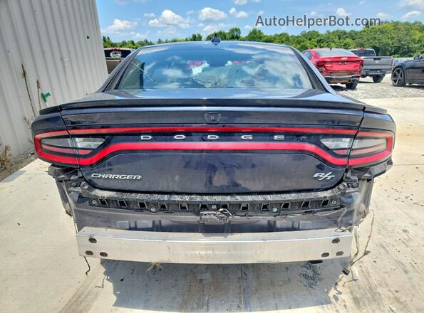 2C3CDXCT4HH596127 2017 DODGE CHARGER Black უკანა ხედი