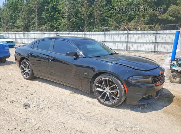 2C3CDXCT4HH628042 2017 DODGE CHARGER Black Przód prawy