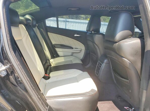 2C3CDXCT4HH628042 2017 DODGE CHARGER Black Widok tylnych siedzeń