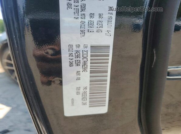 2C3CDXCT4HH628042 2017 DODGE CHARGER Black Widok komory silnika