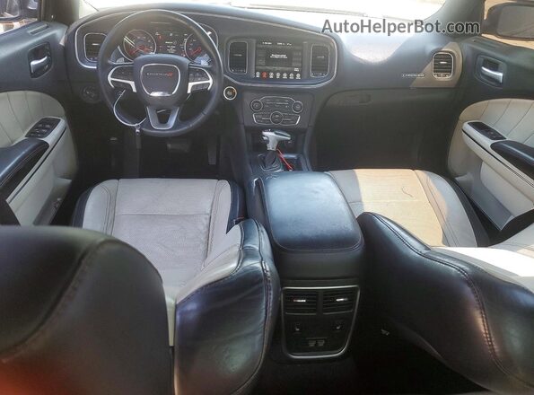 2C3CDXCT4HH628042 2017 DODGE CHARGER Black Widok deski rozdzielczej