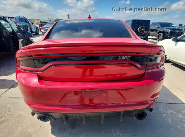 2C3CDXCT4HH634620 2017 DODGE CHARGER Red Rear view