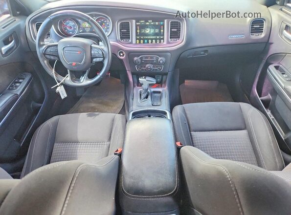 2C3CDXCT4HH634620 2017 DODGE CHARGER Red Dashboard view