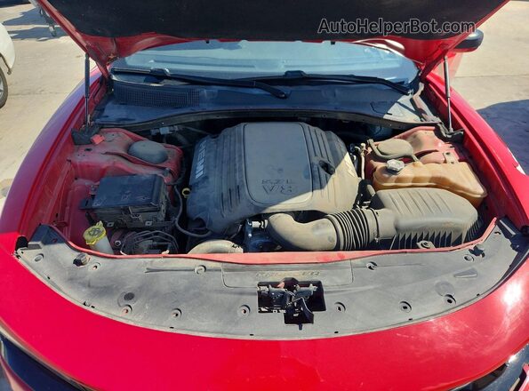2C3CDXCT4HH634620 2017 DODGE CHARGER Red Rear interior view