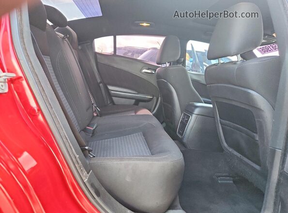 2C3CDXCT4HH634620 2017 DODGE CHARGER Red Rear seats view