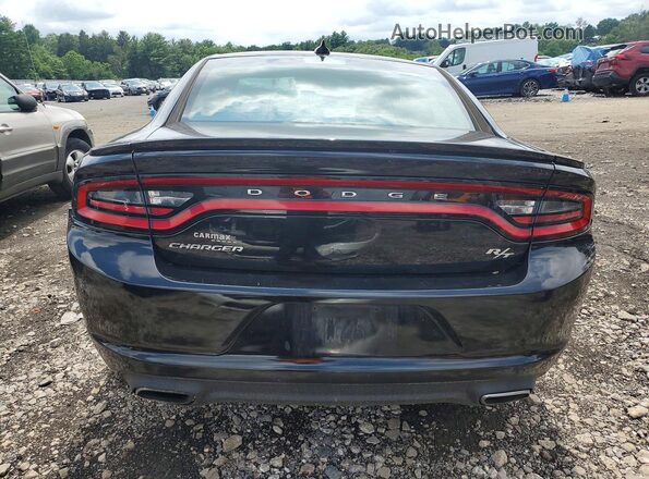 2C3CDXCT4HH641986 2017 DODGE CHARGER Black უკანა ხედი
