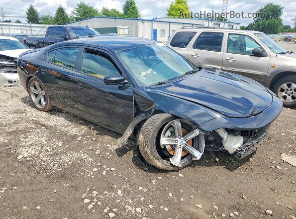 2C3CDXCT4HH641986 2017 DODGE CHARGER Black წინა მარჯვენა