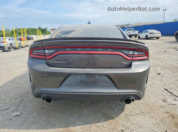 2C3CDXCT4JH163980 2018 DODGE CHARGER Gray Հետևի տեսք