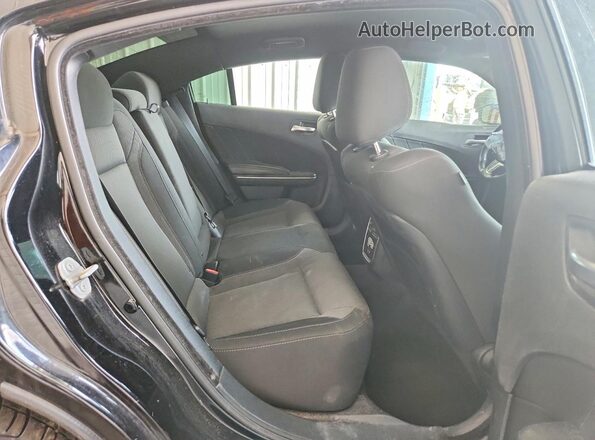 2C3CDXCT4JH233641 2018 DODGE CHARGER Черный Вид задних сидений
