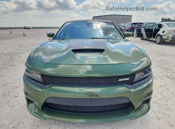 2C3CDXCT4KH540938 2019 DODGE CHARGER Green Вид спереду