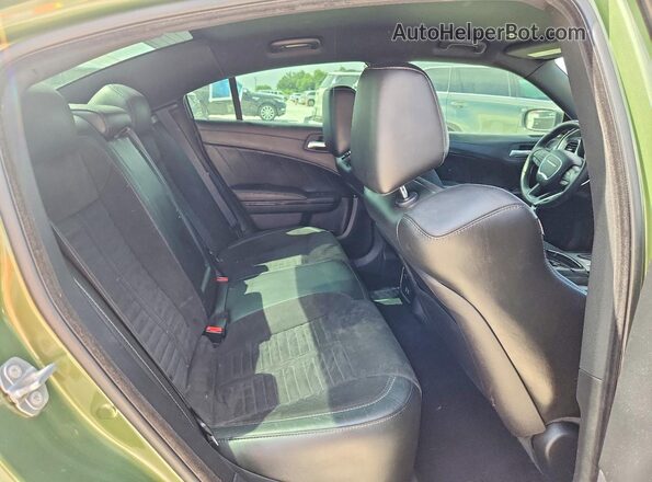 2C3CDXCT4KH540938 2019 DODGE CHARGER Green Вид задніх сидінь