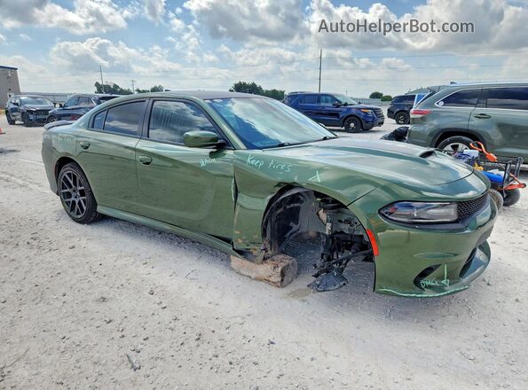 2C3CDXCT4KH540938 2019 DODGE CHARGER Green Передня права чверть