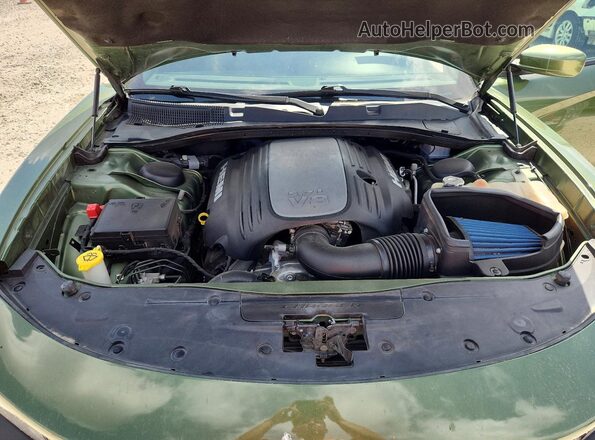 2C3CDXCT4KH540938 2019 DODGE CHARGER Green Вид задньої частини салону