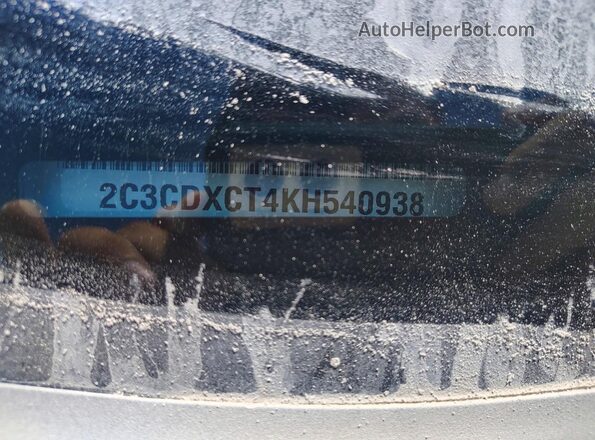 2C3CDXCT4KH540938 2019 DODGE CHARGER Green Вид підкапотного простору