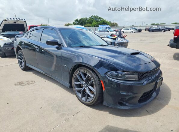 2C3CDXCT4KH588665 2019 DODGE CHARGER Black Delantero derecho