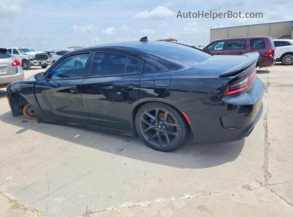 2C3CDXCT4KH588665 2019 DODGE CHARGER Black Trasero izquierdo