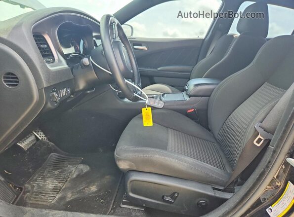 2C3CDXCT4KH588665 2019 DODGE CHARGER Black Vista interior delantera