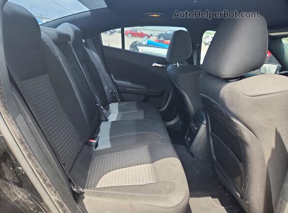 2C3CDXCT4KH588665 2019 DODGE CHARGER Black Vista de los asientos traseros