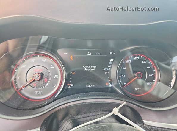 2C3CDXCT4KH588665 2019 DODGE CHARGER Black Vista del cuadro de instrumentos