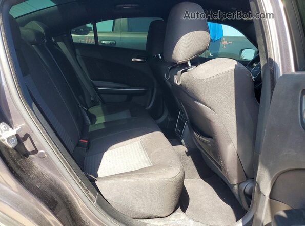 2C3CDXCT4KH738161 2019 DODGE CHARGER Gray Widok tylnych siedzeń