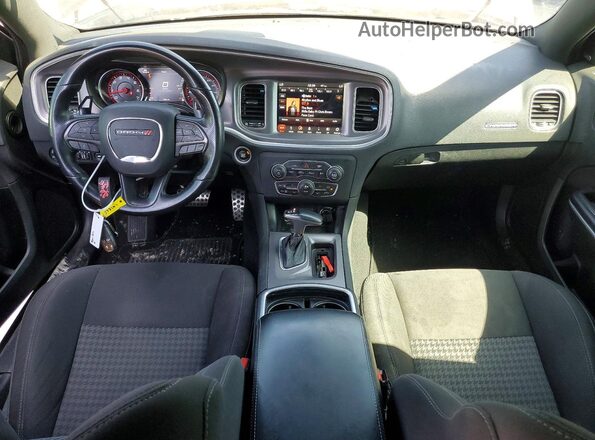 2C3CDXCT4KH738161 2019 DODGE CHARGER Gray Widok deski rozdzielczej