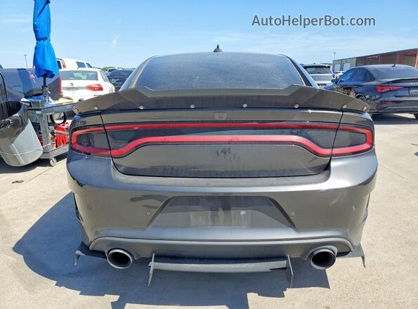2C3CDXCT4KH738161 2019 DODGE CHARGER Gray Widok z tyłu