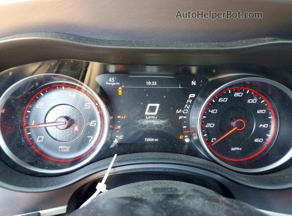 2C3CDXCT4KH738161 2019 DODGE CHARGER Gray Widok zestawu wskaźników