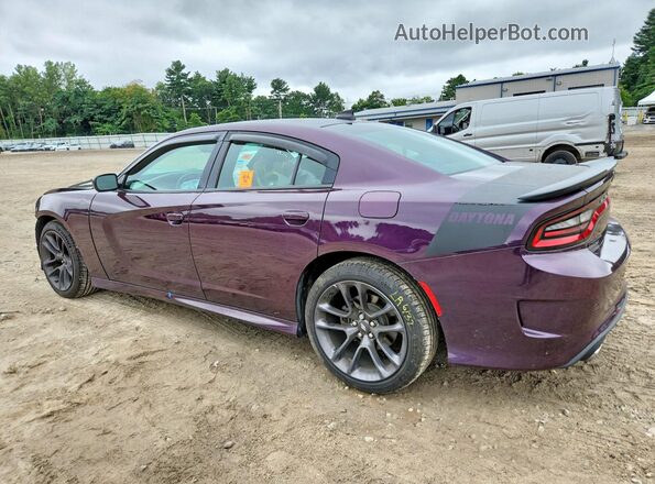 2C3CDXCT4LH154179 2020 DODGE CHARGER Purple Trasero izquierdo