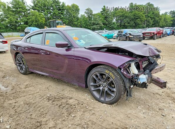 2C3CDXCT4LH154179 2020 DODGE CHARGER Purple Delantero derecho